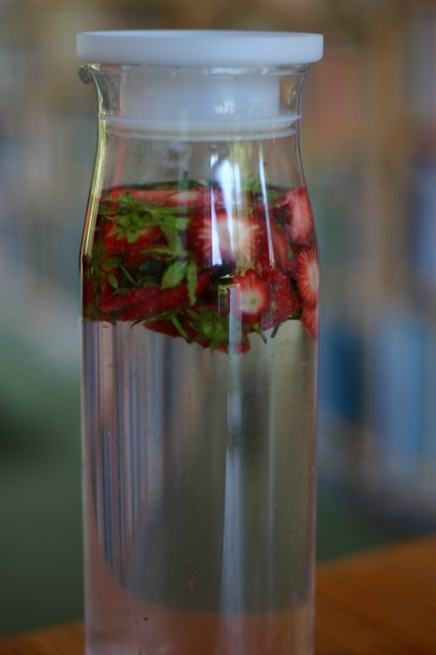 strawberry water