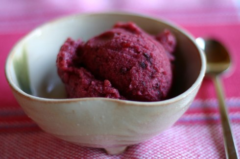 Cherry sorbet