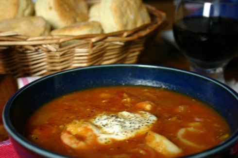 Provençal-style seafood soup