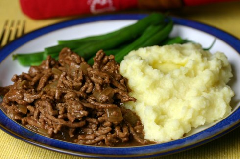 Hamburger mince gravy
