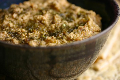 Almond-feta dip