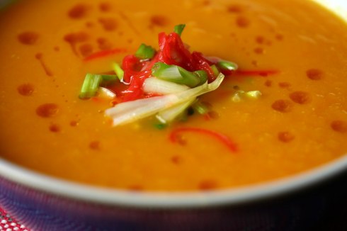 Carrot and miso soup