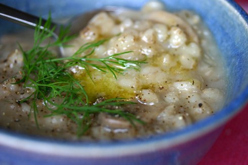 Mushroom barley soup