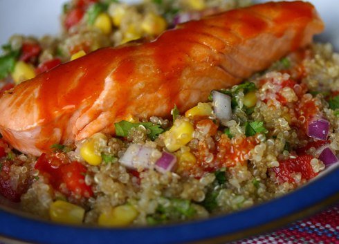 Salmon and quinoa