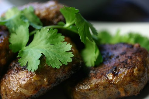 Pork-pistachio burgers