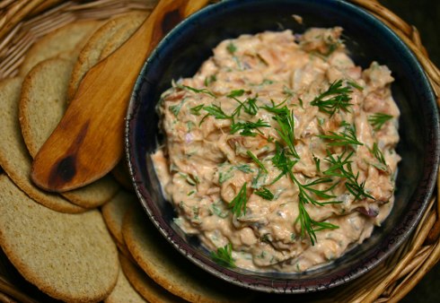 Smoked salmon dip