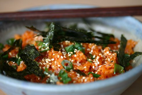 Kimchi fried rice (kimchi bokkeumbap)