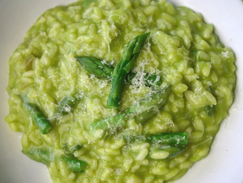 Asparagus risotto