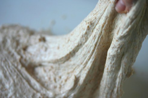 Sourdough – stretching the dough