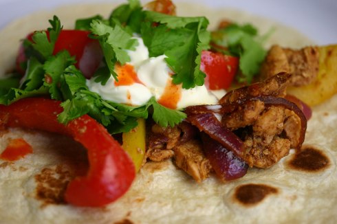 Chicken fajitas
