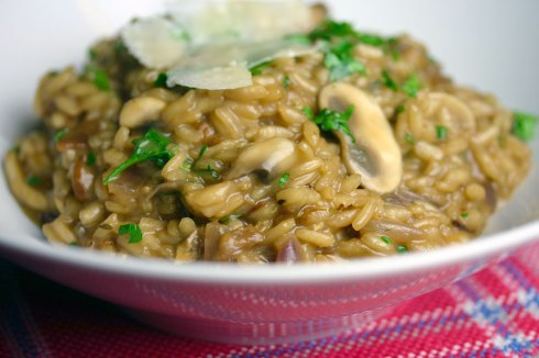 mushroom risotto