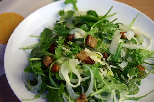 Fennel and mixed leaf salad