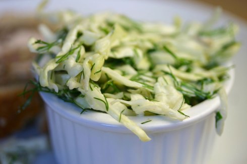 Cabbage dill slaw