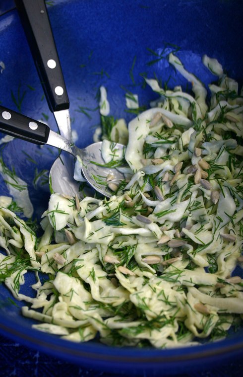 Cabbage dill slaw