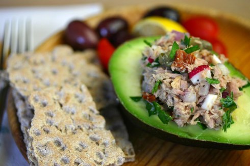 Avocado tuna boats