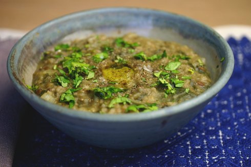 spinach mushroom kitchri