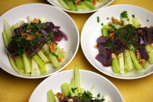 beetroot and celery salad